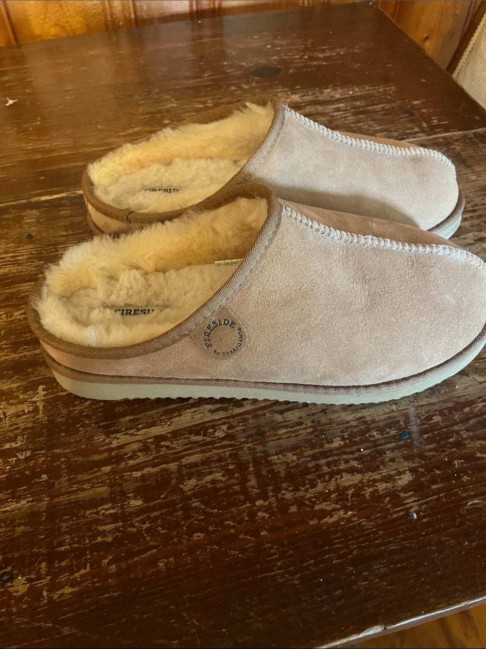 Fireside by Dearfoams Men's Grafton Shearling Indoor/Outdoor Clog Size 13 - Picture 5 of 7